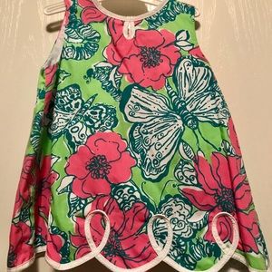 Lily Pulitzer dress and diaper cover